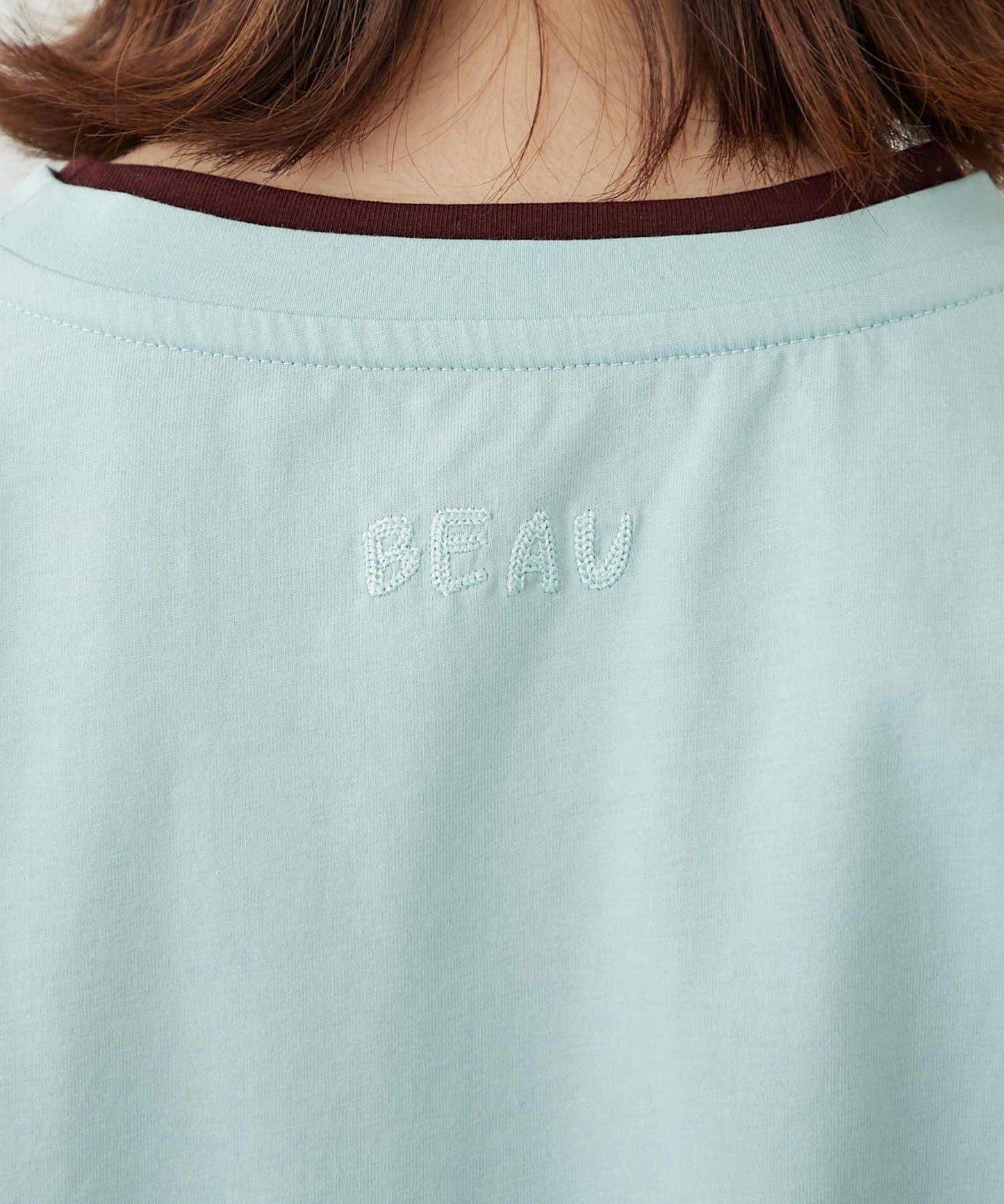 【柳樹】彩色疊層一點刺繡T恤