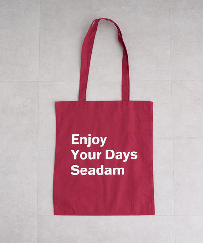 【SEADAM】〈男女通用〉信息印花手提包