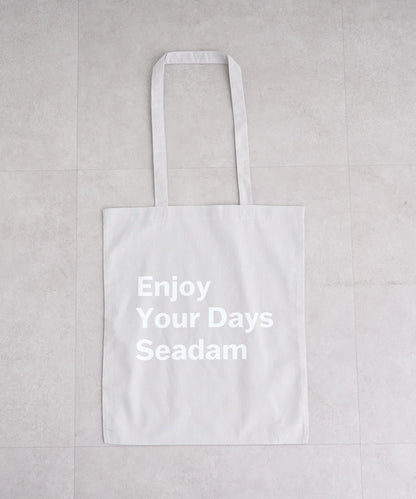 【SEADAM】〈男女通用〉信息印花手提包