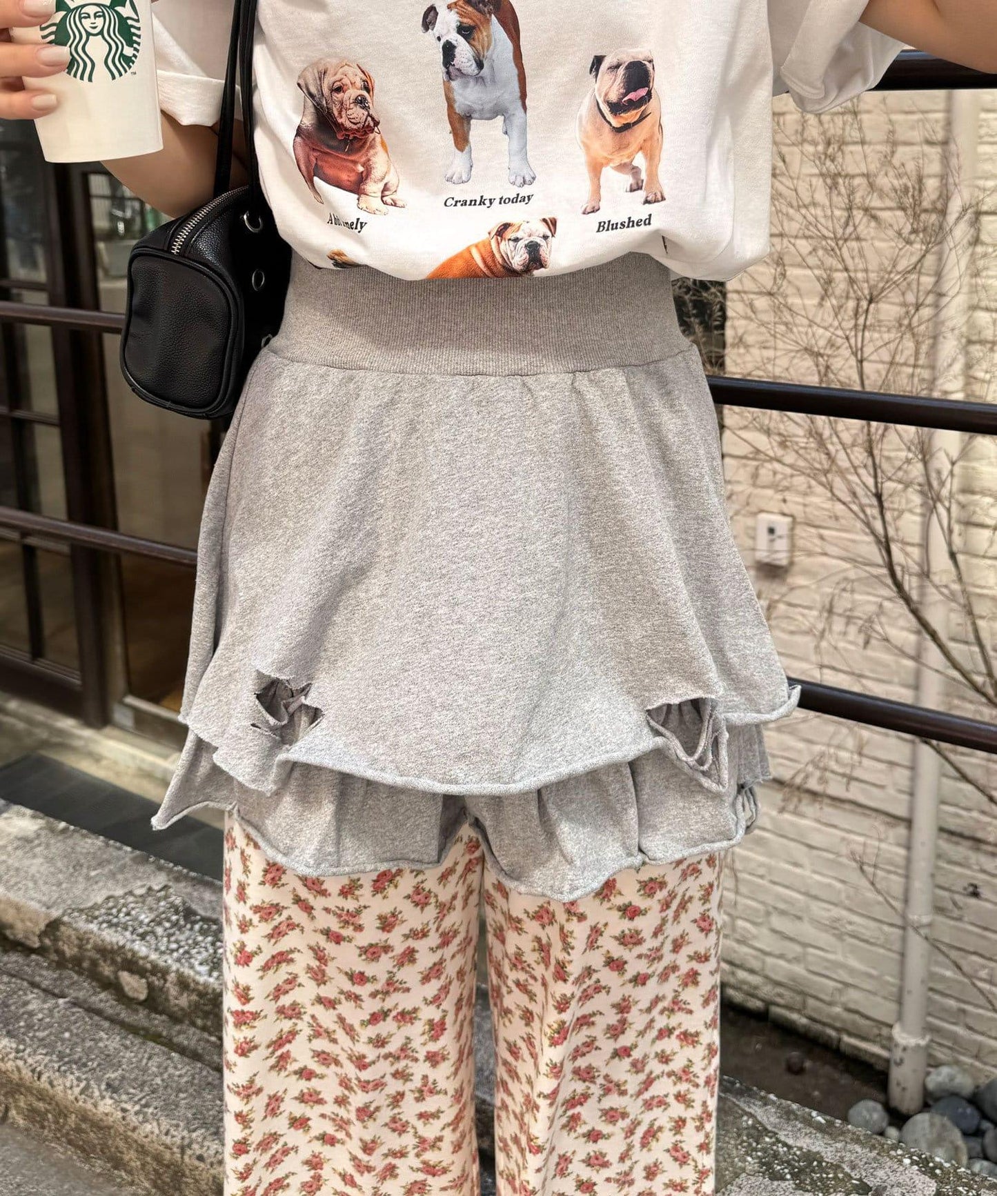 色素沉著損傷層疊迷你裙