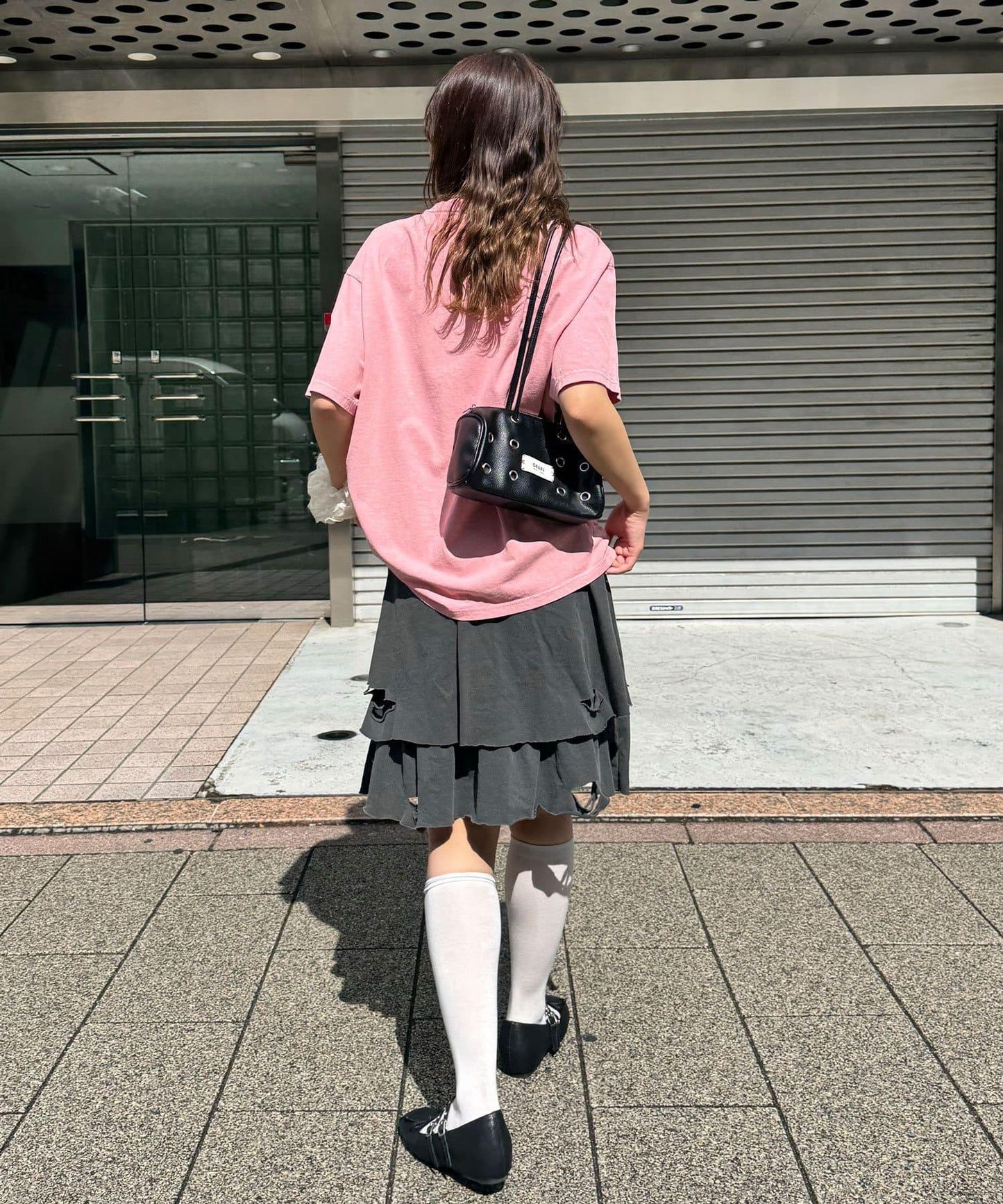 色素沉著損傷層疊迷你裙