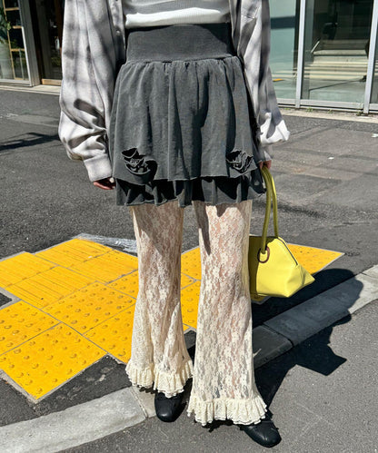 色素沉著損傷層疊迷你裙