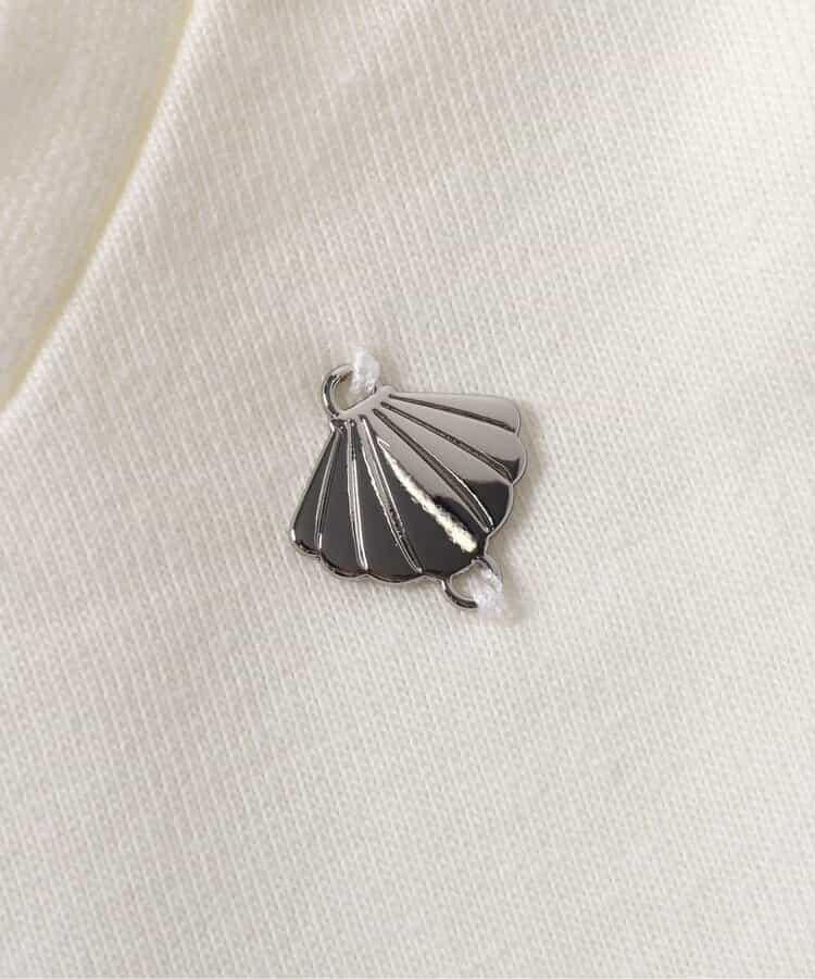 貝殼刺繡拼接上衣_RP