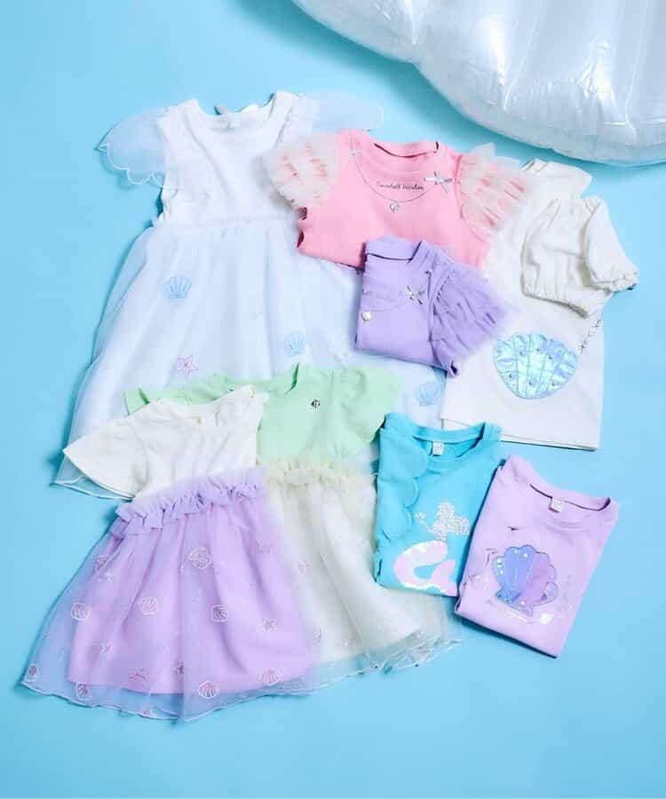 貝殼刺繡拼接上衣_RP