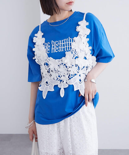 花朵吊帶衫