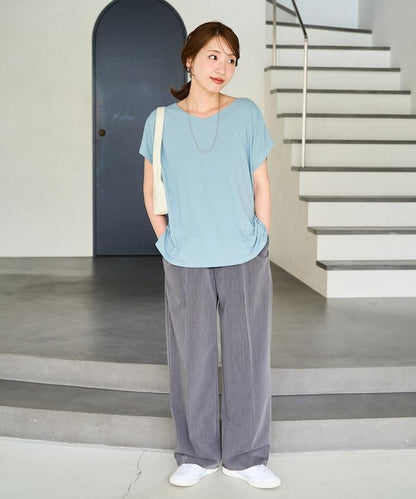 somarti 透視V領上衣（接觸冷感・吸水速幹・防紫外線）
