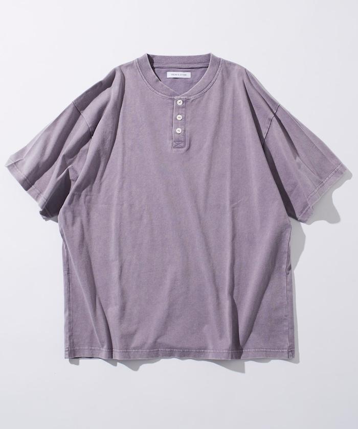 舒適版型 粉飾處理 圓領 短袖T恤