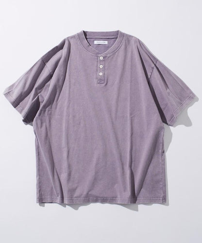 舒適版型 粉飾處理 圓領 短袖T恤