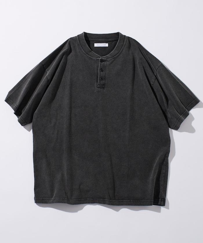 舒適版型 粉飾處理 圓領 短袖T恤