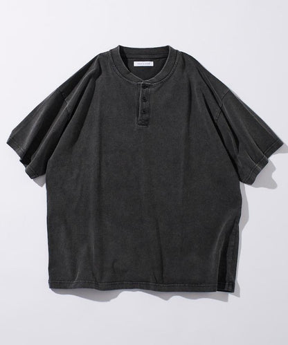 舒適版型 粉飾處理 圓領 短袖T恤