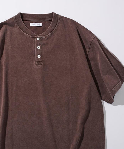 舒適版型 粉飾處理 圓領 短袖T恤