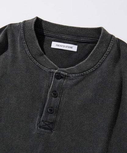 舒適版型 粉飾處理 圓領 短袖T恤