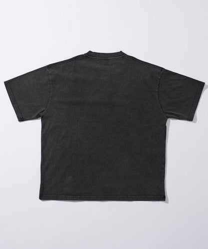 舒適版型 粉飾處理 圓領 短袖T恤