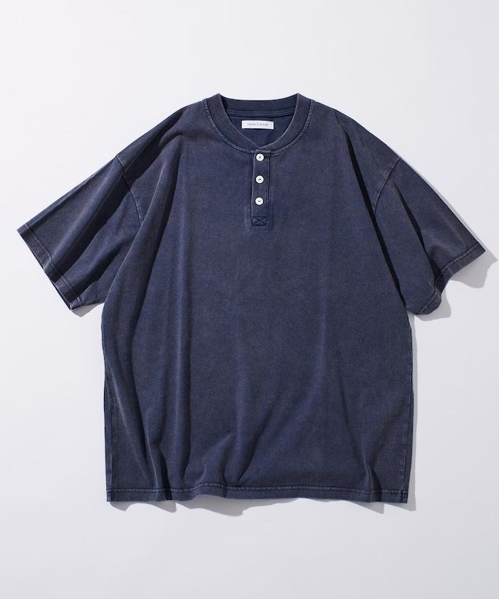 舒適版型 粉飾處理 圓領 短袖T恤