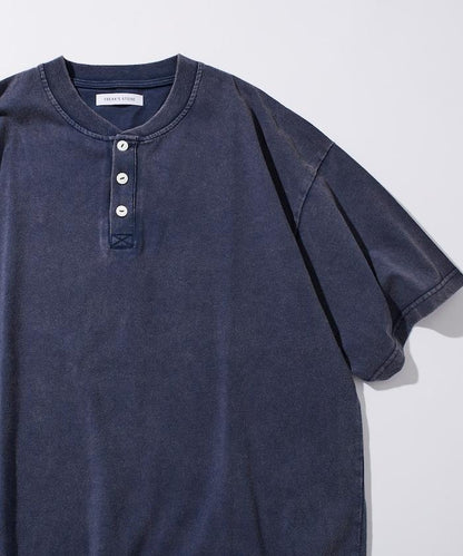 舒適版型 粉飾處理 圓領 短袖T恤