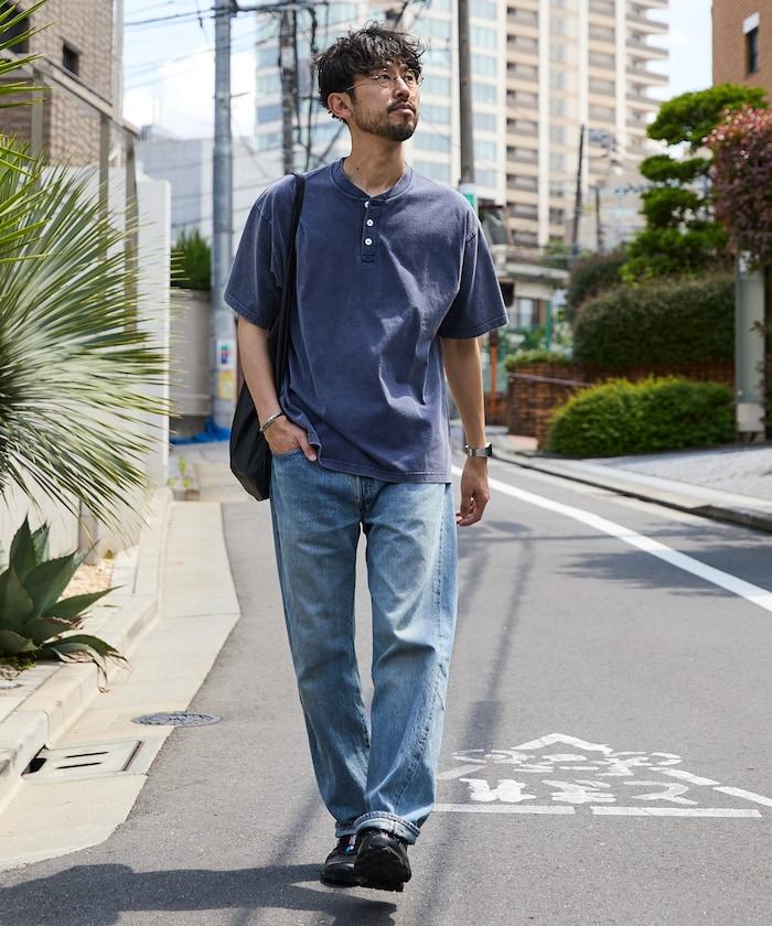 舒適版型 粉飾處理 圓領 短袖T恤