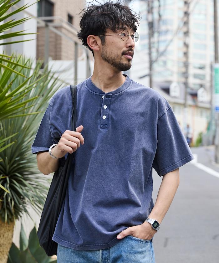 舒適版型 粉飾處理 圓領 短袖T恤