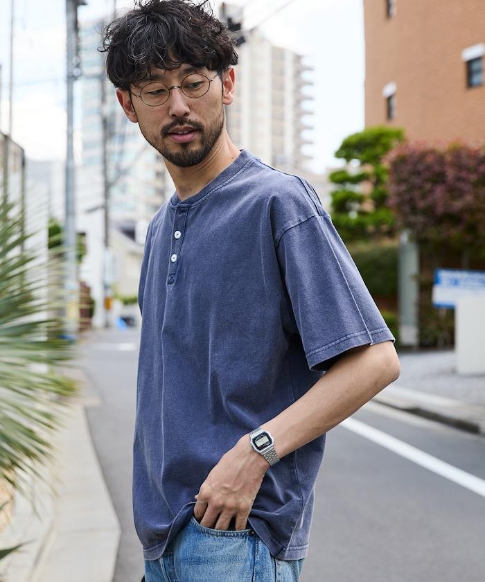 舒適版型 粉飾處理 圓領 短袖T恤