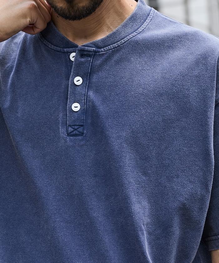 舒適版型 粉飾處理 圓領 短袖T恤