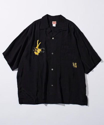 聯名 舒適版型 人造絲 紀念襯衫