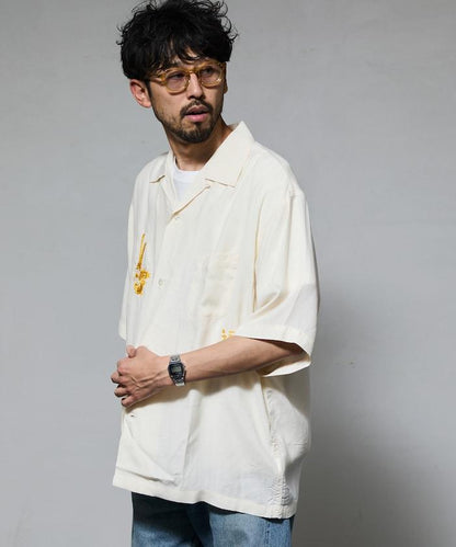 聯名 舒適版型 人造絲 紀念襯衫