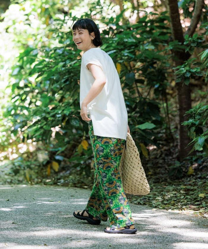 法式寬鬆袖長款上衣