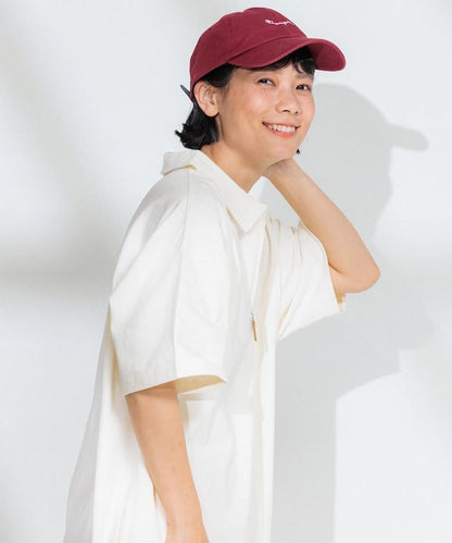半拉鍊polo連衣裙