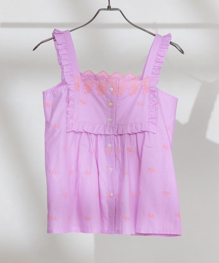 印度 配色拼接刺繡 2WAY吊帶連衣裙