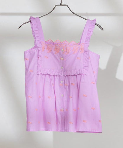 印度 配色拼接刺繡 2WAY吊帶連衣裙