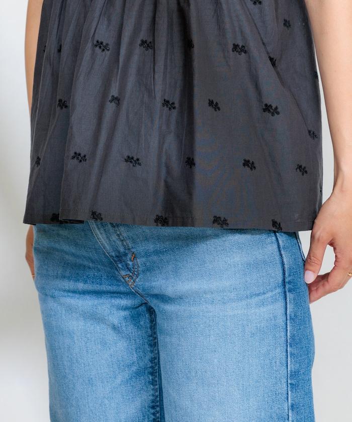 印度 配色拼接刺繡 2WAY吊帶連衣裙