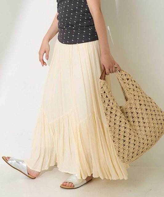 印度人造絲滌綸 蓬鬆層疊裙