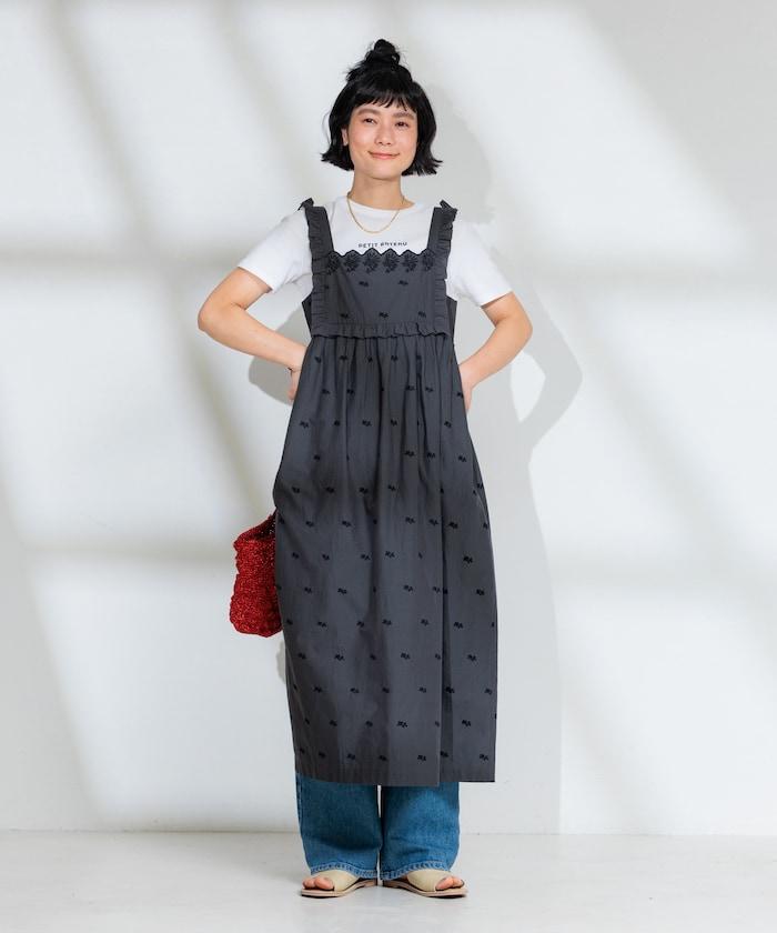 印度 配色刺繡連衣裙