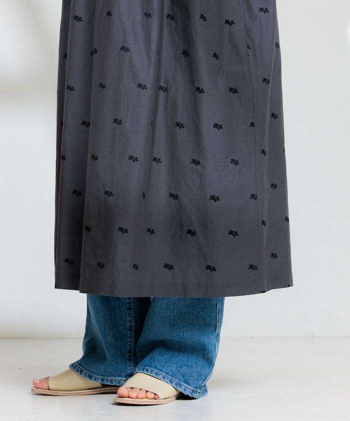 印度 配色刺繡連衣裙
