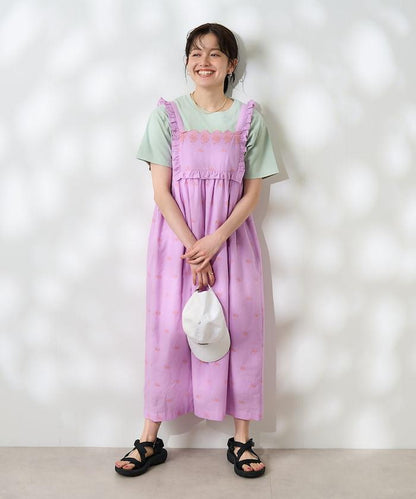 印度 配色刺繡連衣裙