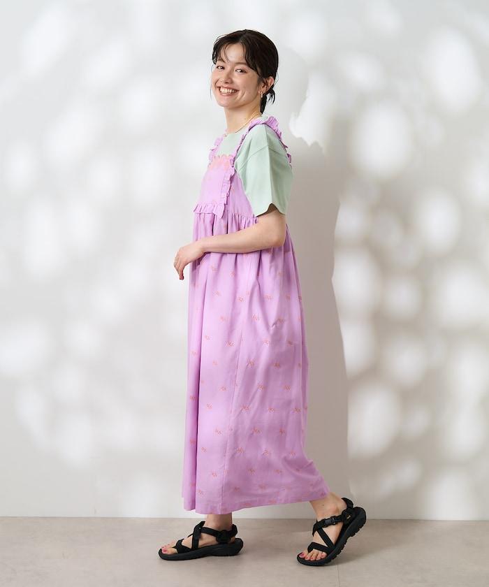 印度 配色刺繡連衣裙