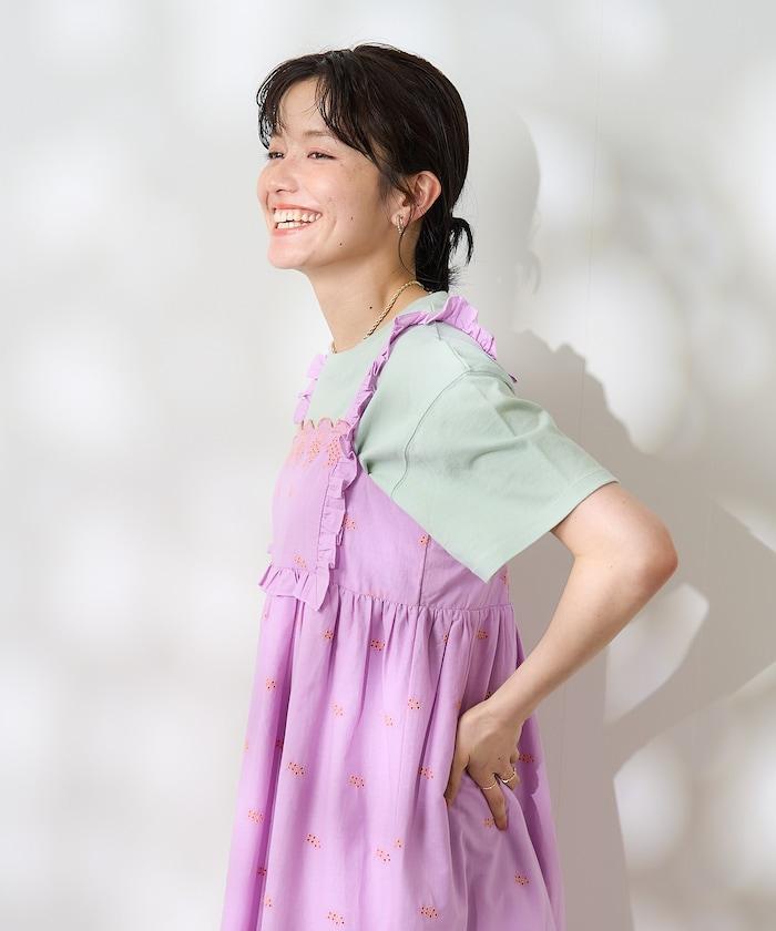 印度 配色刺繡連衣裙