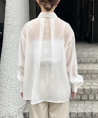 背心套裝透視襯衫