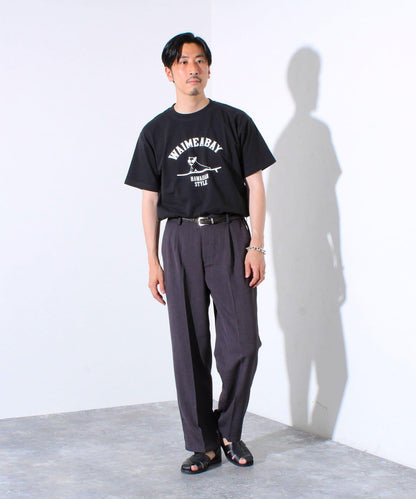 【GLOSTER】夏威夷 瓦伊梅亞灣 圓領 印花T恤