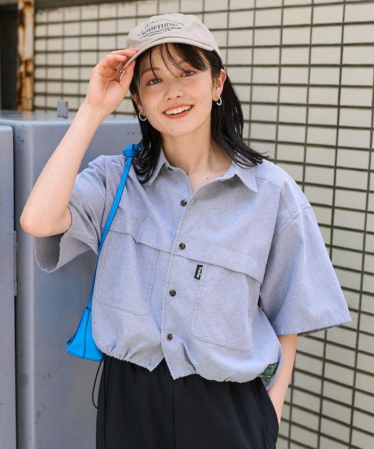 聯名 牛津紡 釣魚口袋短袖襯衫