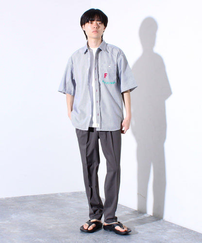 【GLOSTER/格洛斯特】網眼足球材料 錐形寬鬆休閒長褲