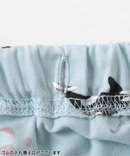 清涼恐龍·汽車圖案·虎鯨圖案睡衣 5分褲_吸水速幹_接觸冷感