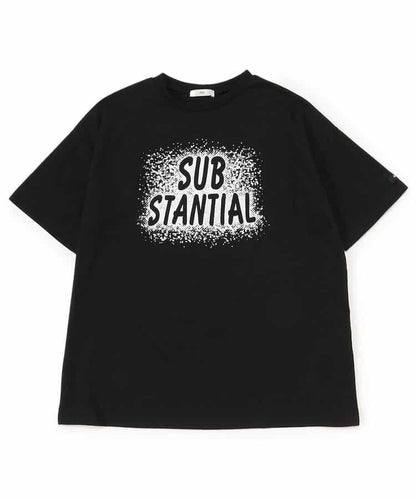 箔印花大T-shirt