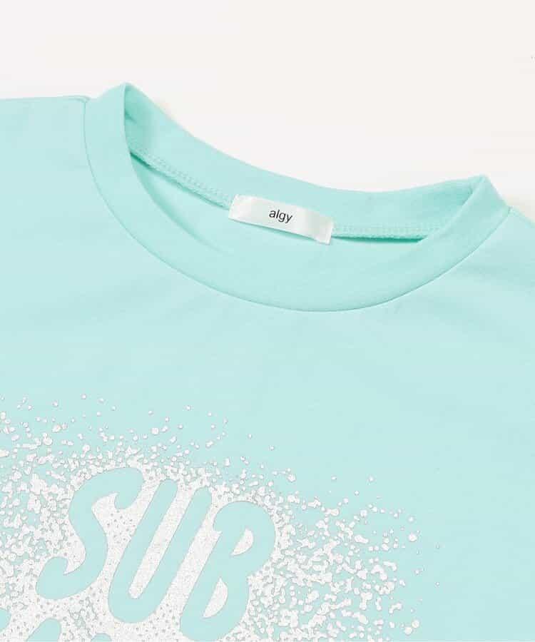 箔印花大T-shirt