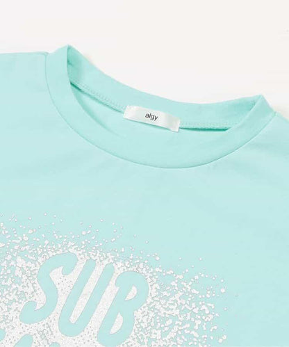 箔印花大T-shirt