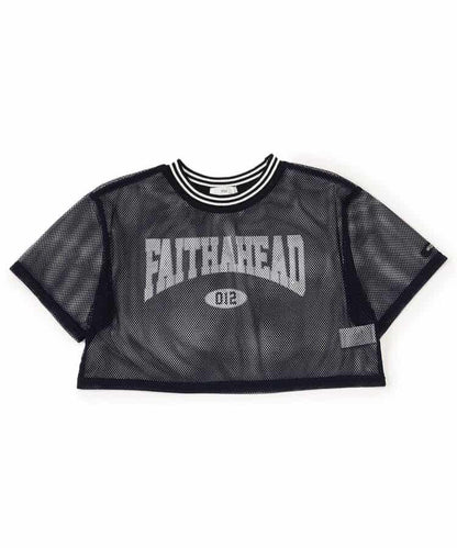 網眼短款T-shirt