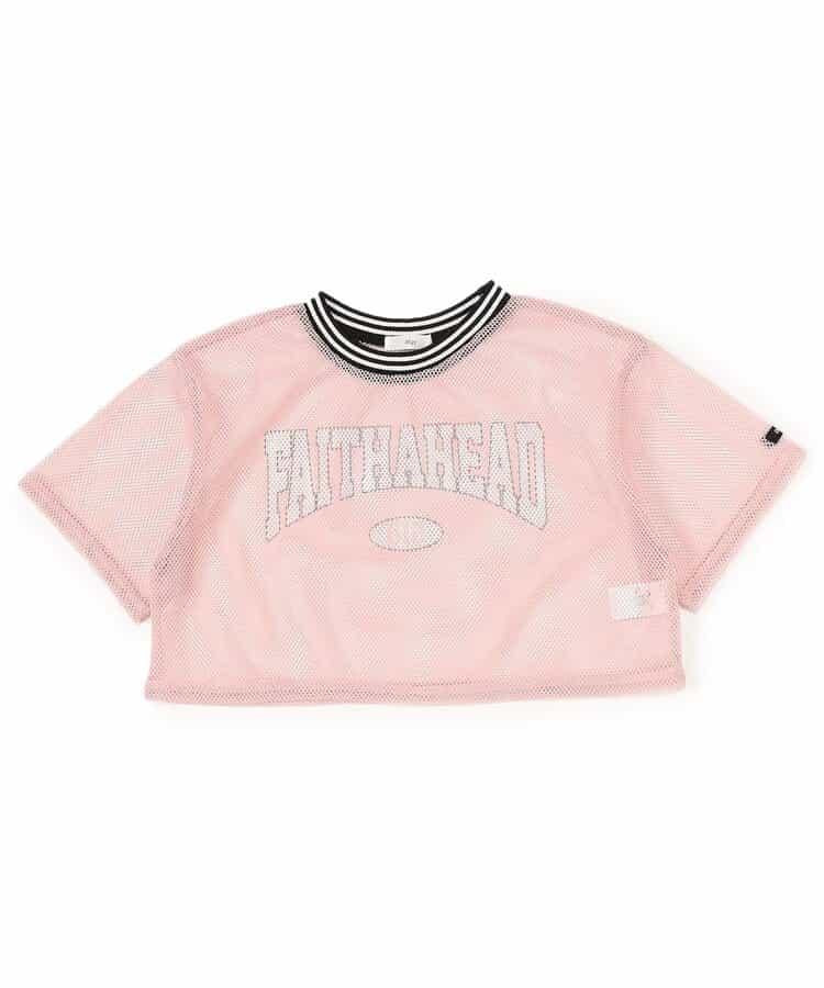 網眼短款T-shirt