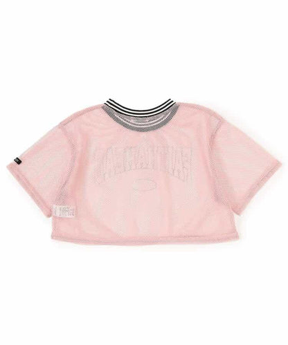 網眼短款T-shirt