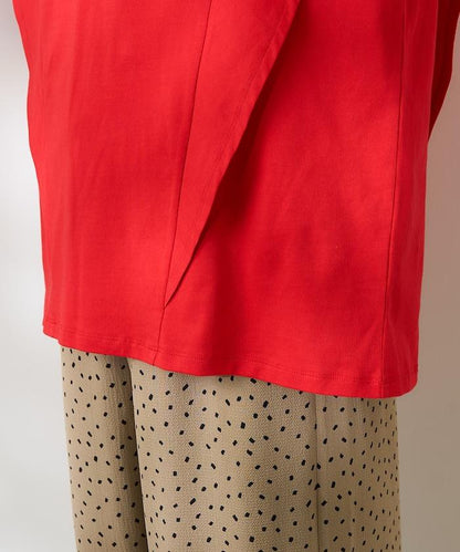 <防紫外線/接觸冷感>COOLPASS 肩部拼接T恤