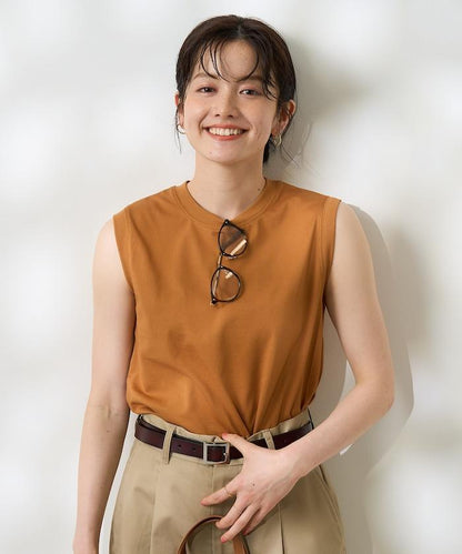 <防紫外線/接觸冷感>COOLPASS 緊身無袖T恤