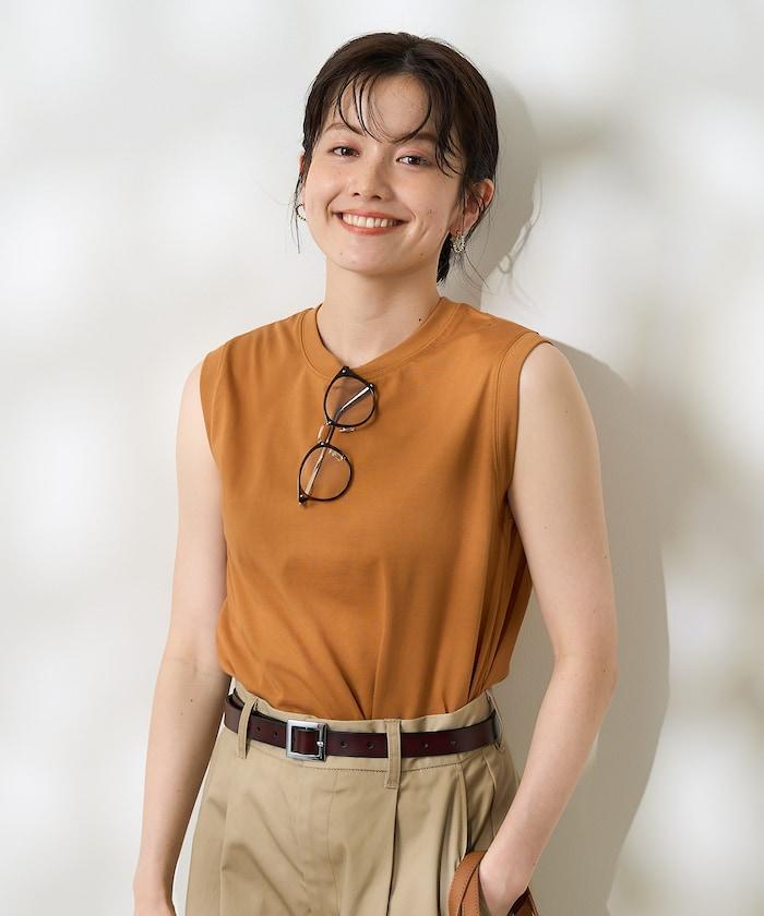 <防紫外線/接觸冷感>COOLPASS 緊身無袖T恤